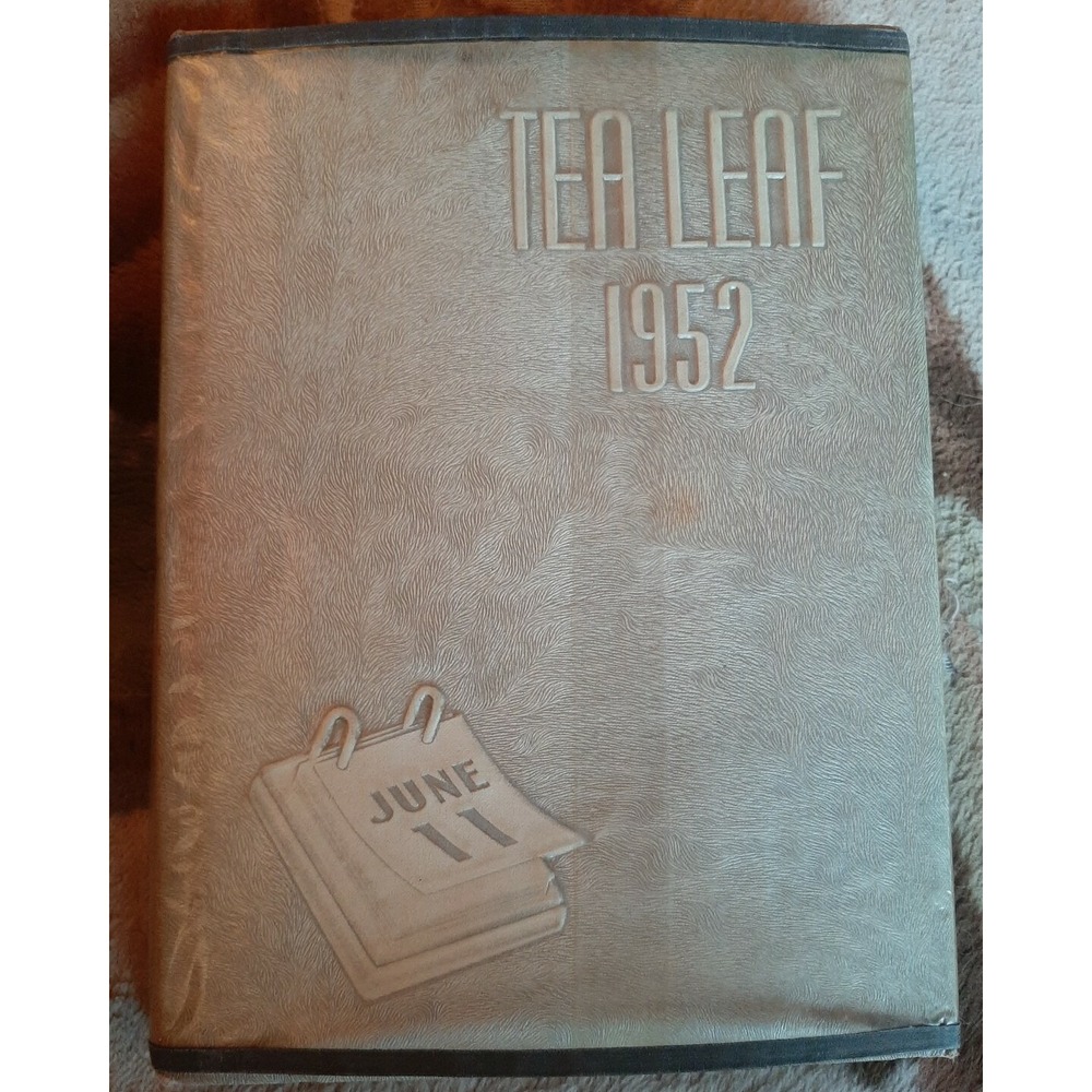 Vintage Tea Leaf 1952 East Rutherford New Jersey NJ High School Yearbook